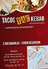 Tacos Tac Kebab menu