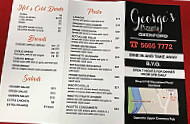 George's Pizzeria Maudsland menu