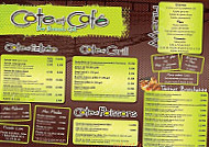 Côte Et Café menu