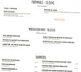 Café Chabalier menu