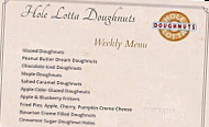 Hole Lotta Doughnuts menu