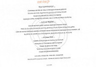 Bistro De Montcaud menu