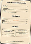 Restaurant Sultan menu
