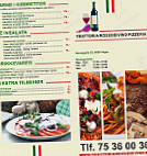Rossodivino Pizzeria menu