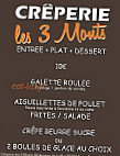 Creperie Les Trois Monts menu