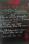 Le Perroquet menu