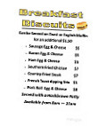 Chicken Coop Country Diner menu