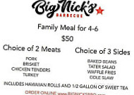 Big Nicks Bbq inside