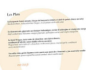 Orangine menu