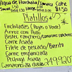 Fonda Y Taqueria Lupitas menu