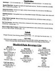 Bluebird Restaurant & Bar menu
