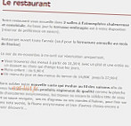 Logis Des Voyageurs menu