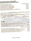 La Table D'etienne menu