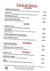 La Table Du Boisniard menu