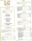 Le Comptoir menu