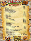 Ida Tavern menu
