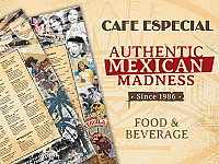 Cafe Especial menu
