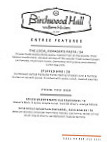 Birchwood Hall Southern Kitchen menu
