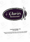 Claras menu