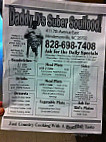 Daddy D's Suber Soulfood menu