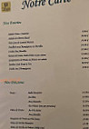 Auberge Des 3 Ponts menu