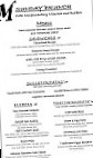 Meritage Bistro menu