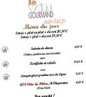Le Vin Gourmand menu