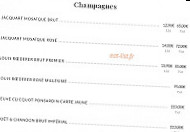 Café Procope menu