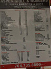 Aspen Grill menu