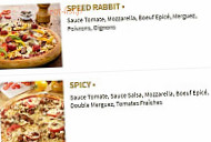 Speed Rabbit Pizza Speed Duch' menu