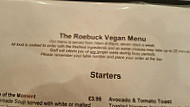 The Roebuck menu