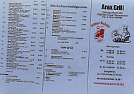 Arax-Grill menu