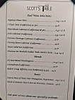Scott's Table menu