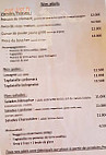 Le Nenuphar menu