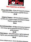 Sopies Ny Pizzeria menu
