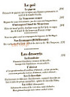 Le Savignois menu