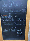 Hôtel De Paris menu