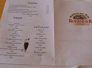 Gasthaus Rohrmeier menu