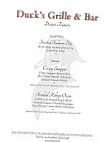 Duck's Grille menu