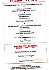 Le Saint Genis menu