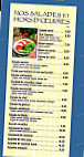 Le Pont Du Rialto menu