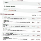 Le Kiosque à Pizzas menu