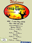 Casa Garcia menu
