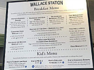 Wallace Station Restaurant menu