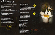 Creabistro menu