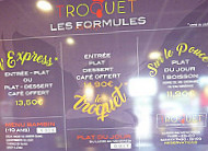 Le Troquet Du Marché menu