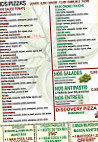 Pizzeria& Discovery Pizza menu