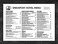 Swanport Hotel - Dundee's Diner menu