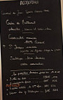 Cabanoix et Châtaigne menu