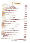 Auberge Des Biches menu